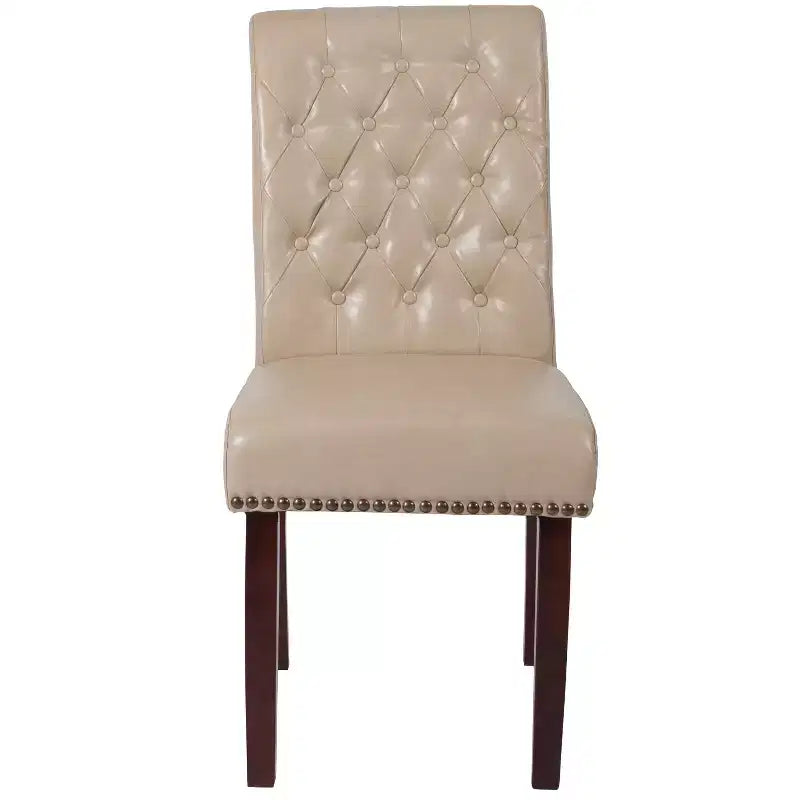 Flash Furniture HERCULES Series Parsons Chair with Rolled Back, Accent Nail Trim
