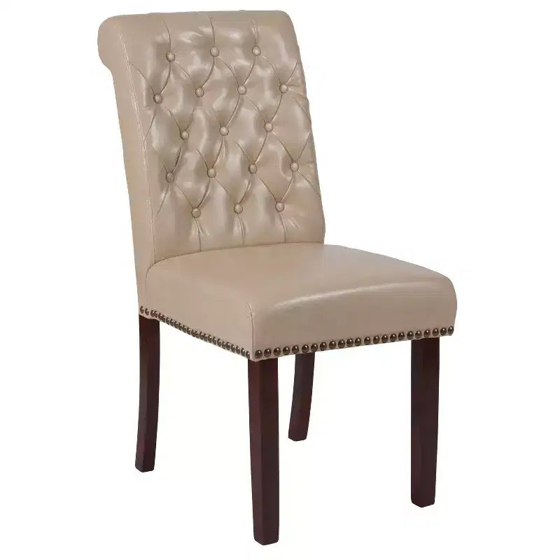 Flash Furniture HERCULES Series Parsons Chair with Rolled Back, Accent Nail Trim
