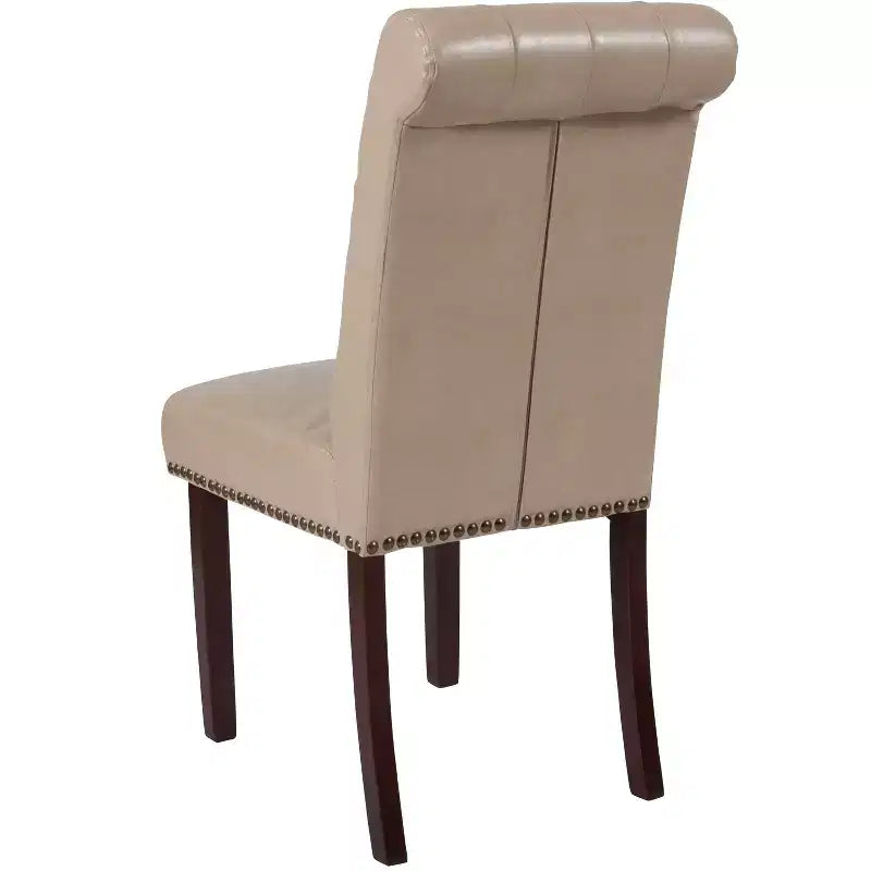 Flash Furniture HERCULES Series Parsons Chair with Rolled Back, Accent Nail Trim