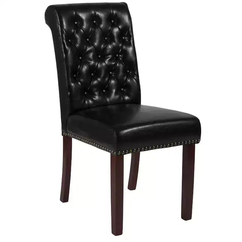 Flash Furniture HERCULES Series Parsons Chair with Rolled Back, Accent Nail Trim