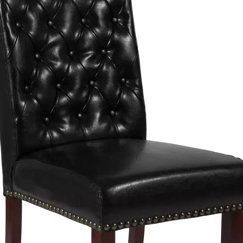 Flash Furniture HERCULES Series Parsons Chair with Rolled Back, Accent Nail Trim