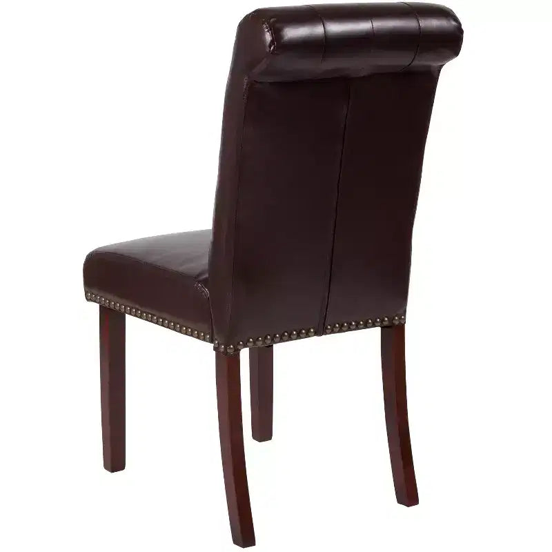 Flash Furniture HERCULES Series Parsons Chair with Rolled Back, Accent Nail Trim