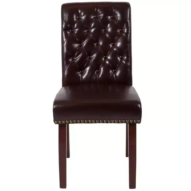 Flash Furniture HERCULES Series Parsons Chair with Rolled Back, Accent Nail Trim