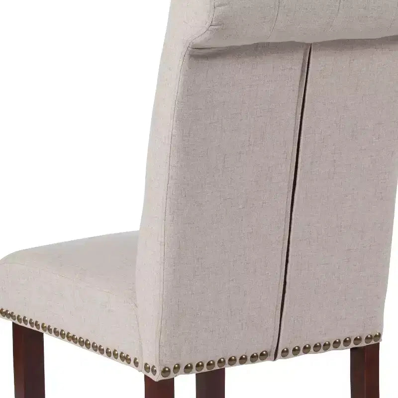 Flash Furniture HERCULES Series Parsons Chair with Rolled Back, Accent Nail Trim