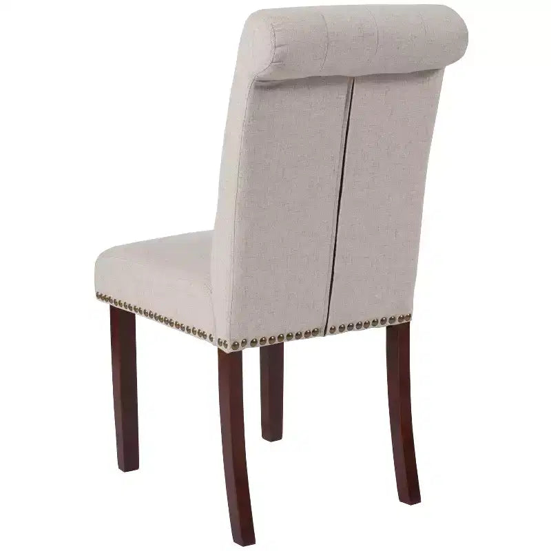 Flash Furniture HERCULES Series Parsons Chair with Rolled Back, Accent Nail Trim