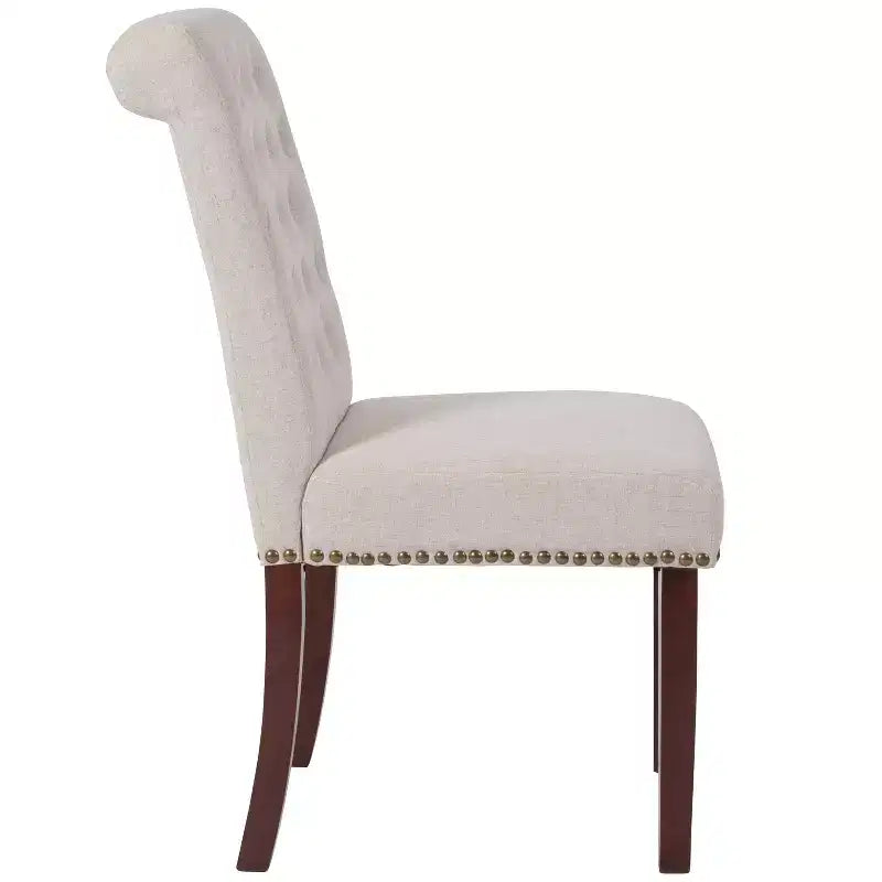 Flash Furniture HERCULES Series Parsons Chair with Rolled Back, Accent Nail Trim