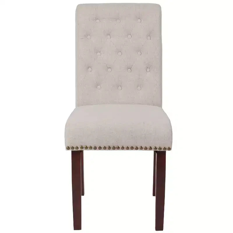 Flash Furniture HERCULES Series Parsons Chair with Rolled Back, Accent Nail Trim