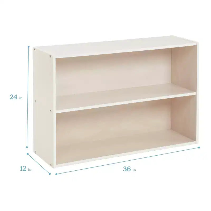 ECR4Kids Streamline 2-Shelf Single-Sided Storage Cabinet, 24in, Classroom Furniture