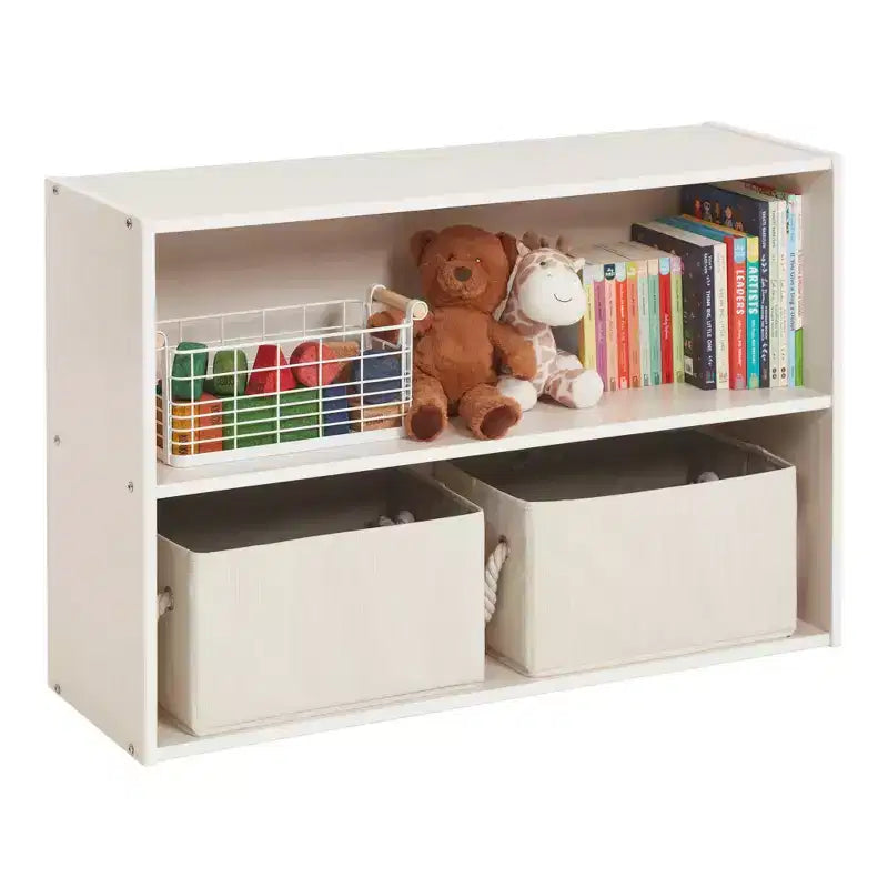 ECR4Kids Streamline 2-Shelf Single-Sided Storage Cabinet, 24in, Classroom Furniture