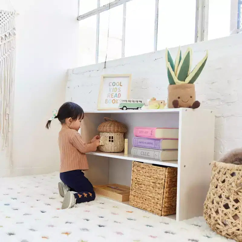 ECR4Kids Streamline 2-Shelf Single-Sided Storage Cabinet, 24in, Classroom Furniture