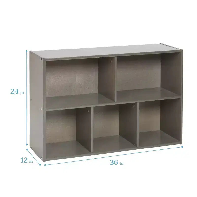 ECR4Kids Streamline 5-Compartment Single-Sided Storage Cabinet, 24in, Kids Furniture