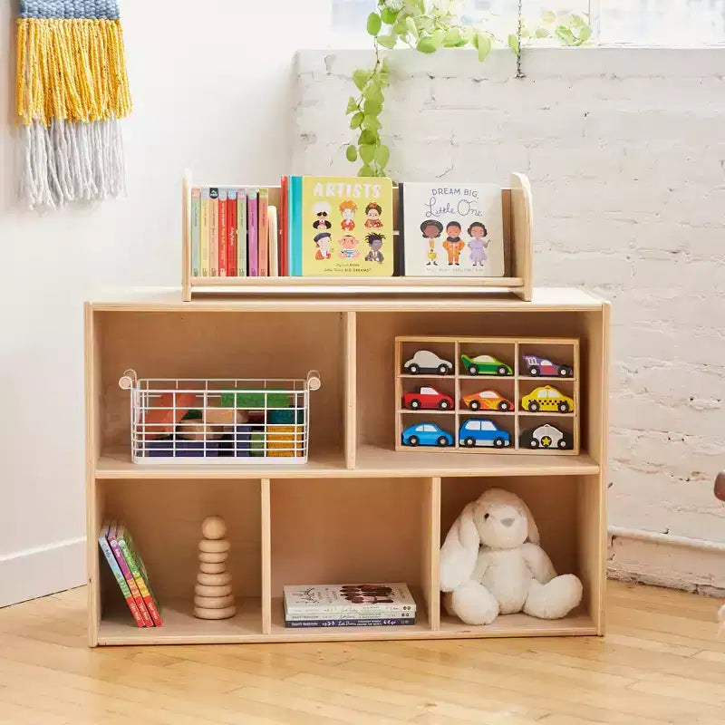 ECR4Kids Streamline 5-Compartment Single-Sided Storage Cabinet, 24in, Kids Furniture