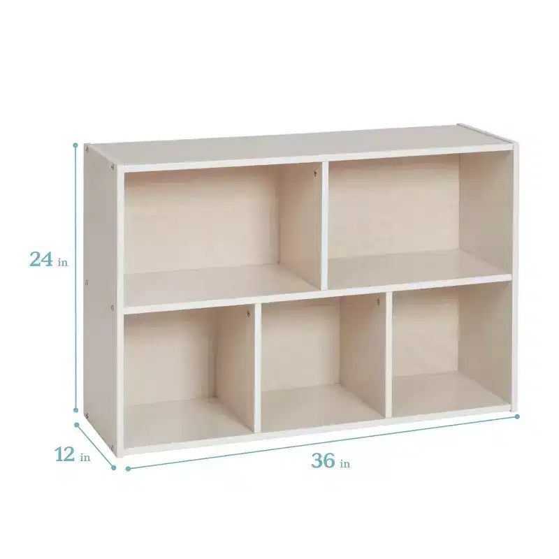 ECR4Kids Streamline 5-Compartment Single-Sided Storage Cabinet, 24in, Kids Furniture