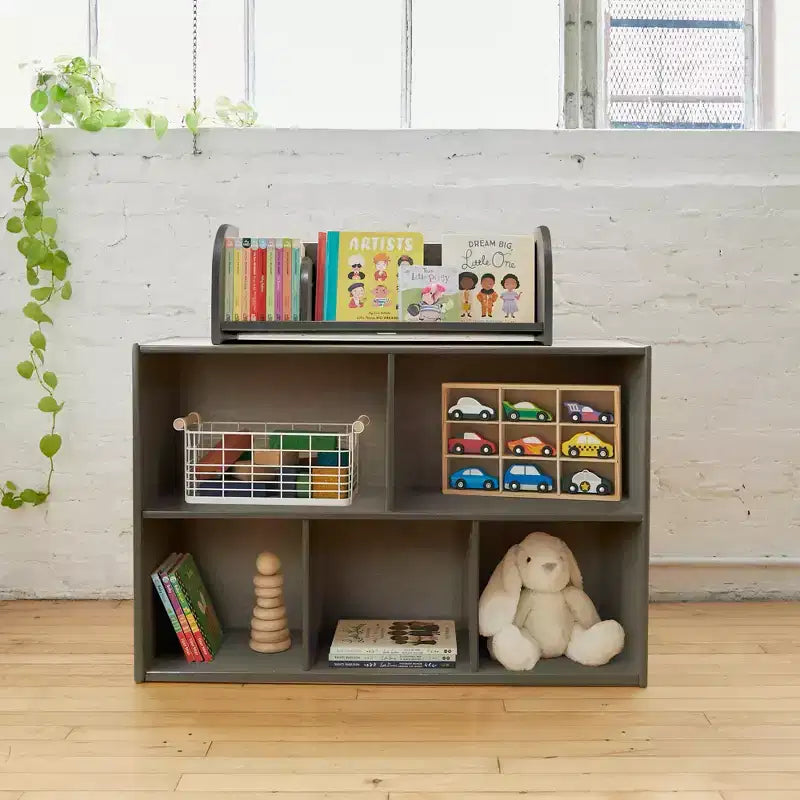 ECR4Kids Streamline 5-Compartment Single-Sided Storage Cabinet, 24in, Kids Furniture