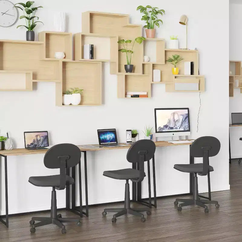 Emma and Oliver Small 36 Rustic Natural Home Office Folding Computer Desk - Laptop Desk