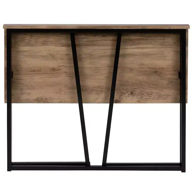 Emma and Oliver Small 36 Rustic Natural Home Office Folding Computer Desk - Laptop Desk