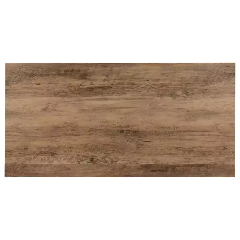 Emma and Oliver Small 36 Rustic Natural Home Office Folding Computer Desk - Laptop Desk