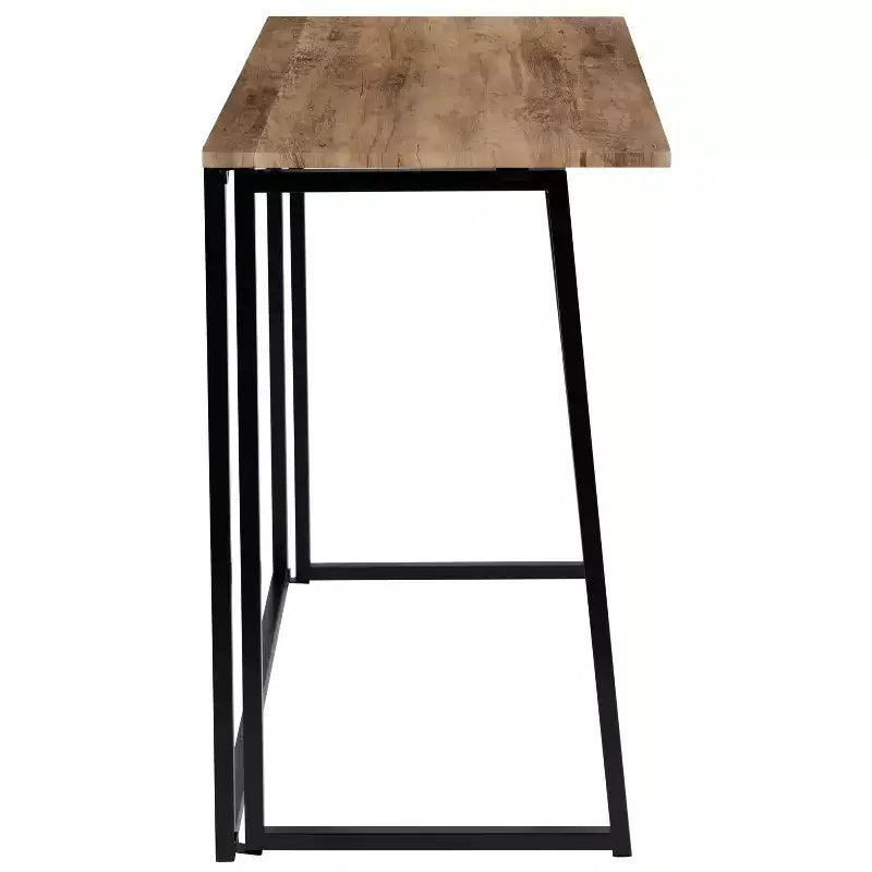 Emma and Oliver Small 36 Rustic Natural Home Office Folding Computer Desk - Laptop Desk