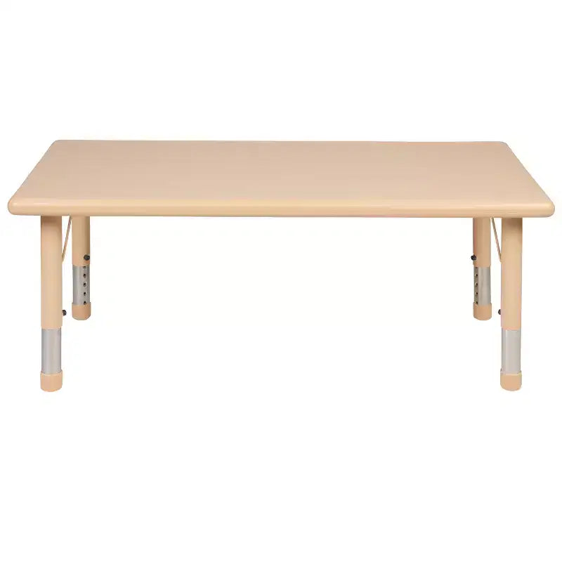 Table d'activités rectangulaire en plastique Emma et Oliver 24L x 48P réglable en hauteur