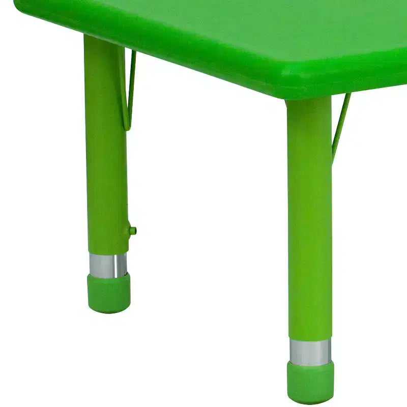Table d'activités rectangulaire en plastique Emma et Oliver 24L x 48P réglable en hauteur