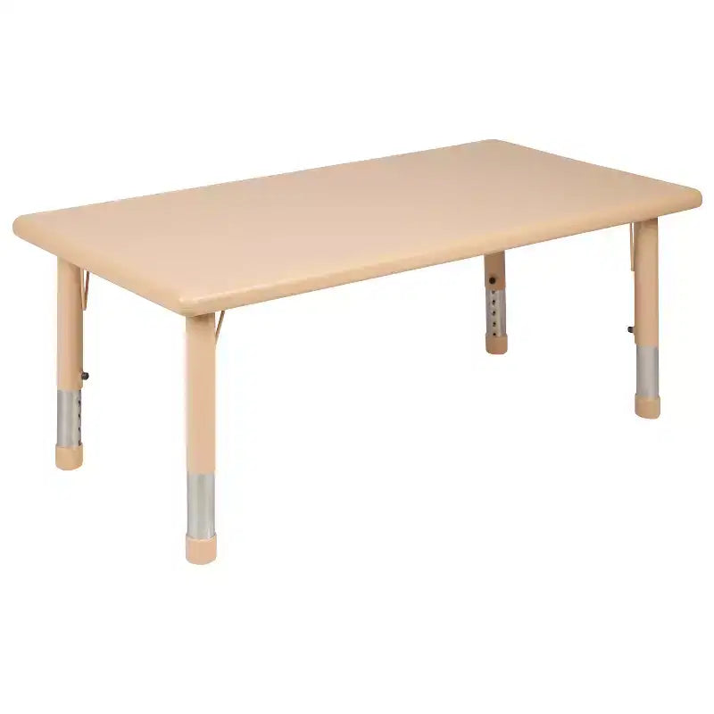 Table d'activités rectangulaire en plastique Emma et Oliver 24L x 48P réglable en hauteur