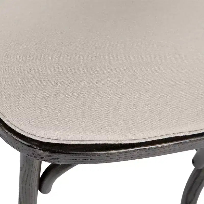 Emma and Oliver Stackable Wood Cross Back Dining Chair with Cushion