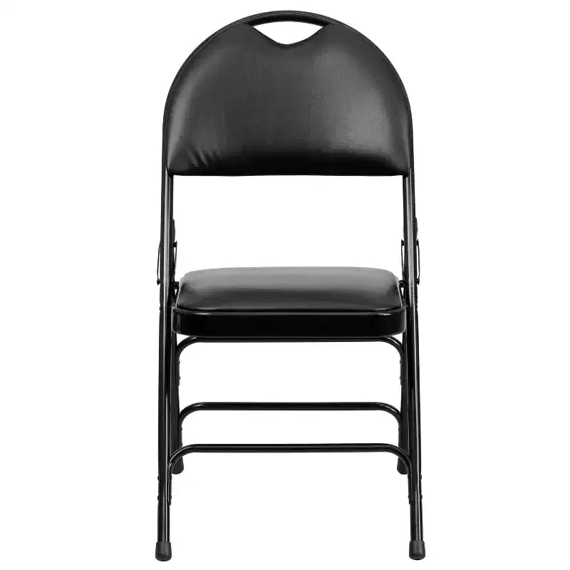 Emma and Oliver 4 Pack Home & Office Easy-Carry Party Events Padded Folding Chair