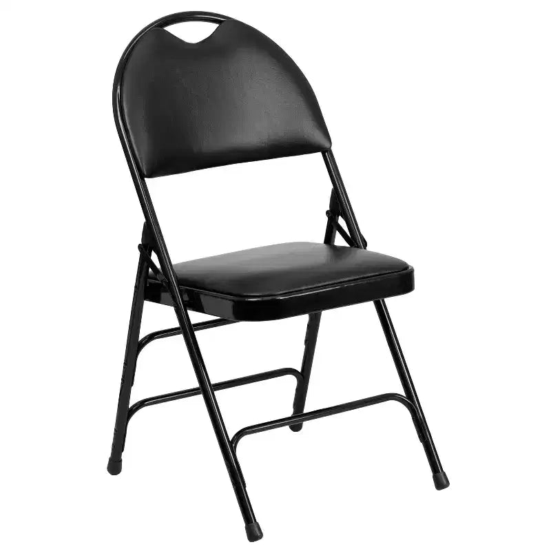 Emma and Oliver 4 Pack Home & Office Easy-Carry Party Events Padded Folding Chair