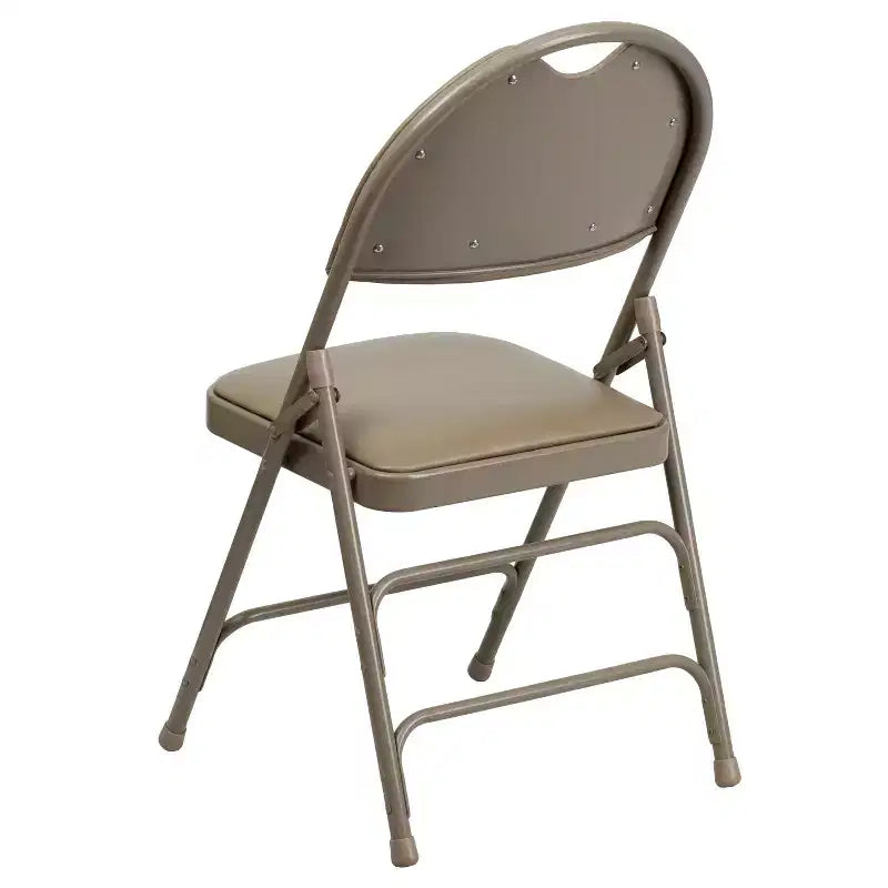 Emma and Oliver 4 Pack Home & Office Easy-Carry Party Events Padded Folding Chair
