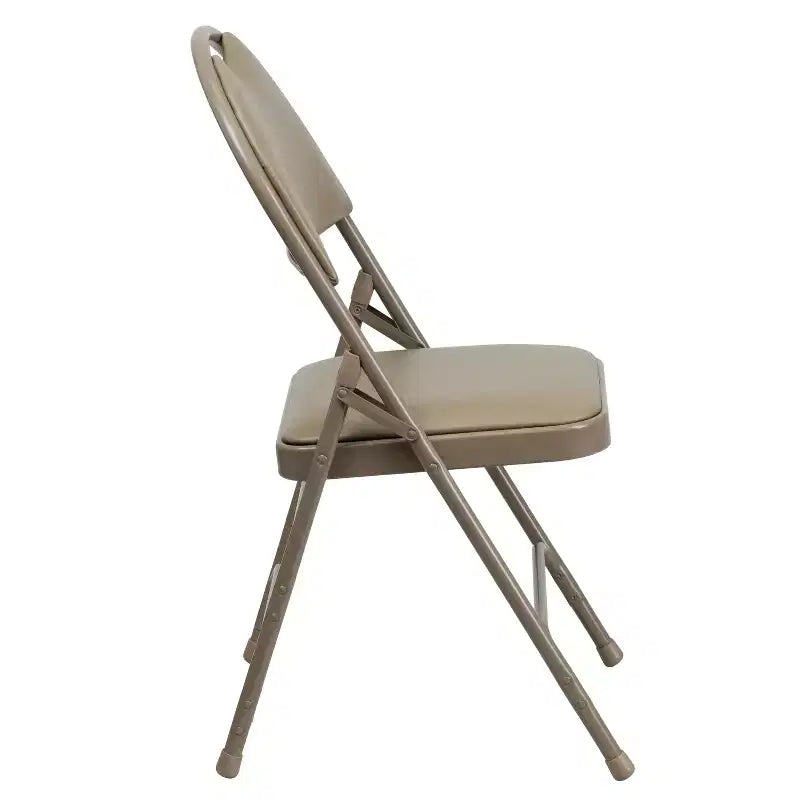 Emma and Oliver 4 Pack Home & Office Easy-Carry Party Events Padded Folding Chair