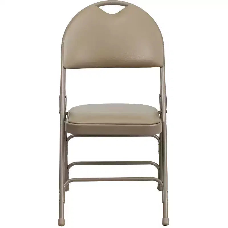 Emma and Oliver 4 Pack Home & Office Easy-Carry Party Events Padded Folding Chair