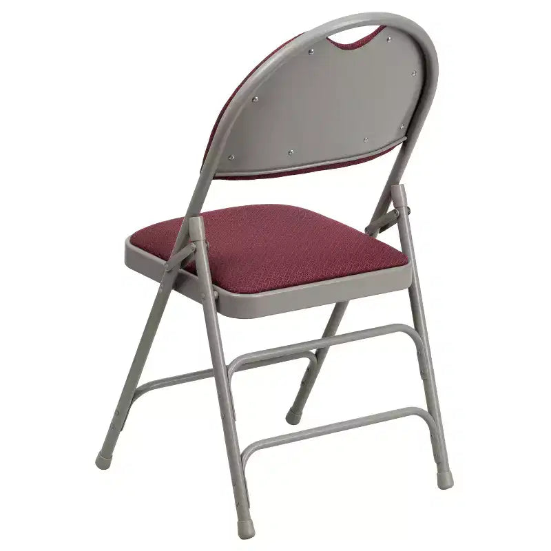 Emma and Oliver 4 Pack Home & Office Easy-Carry Party Events Padded Folding Chair