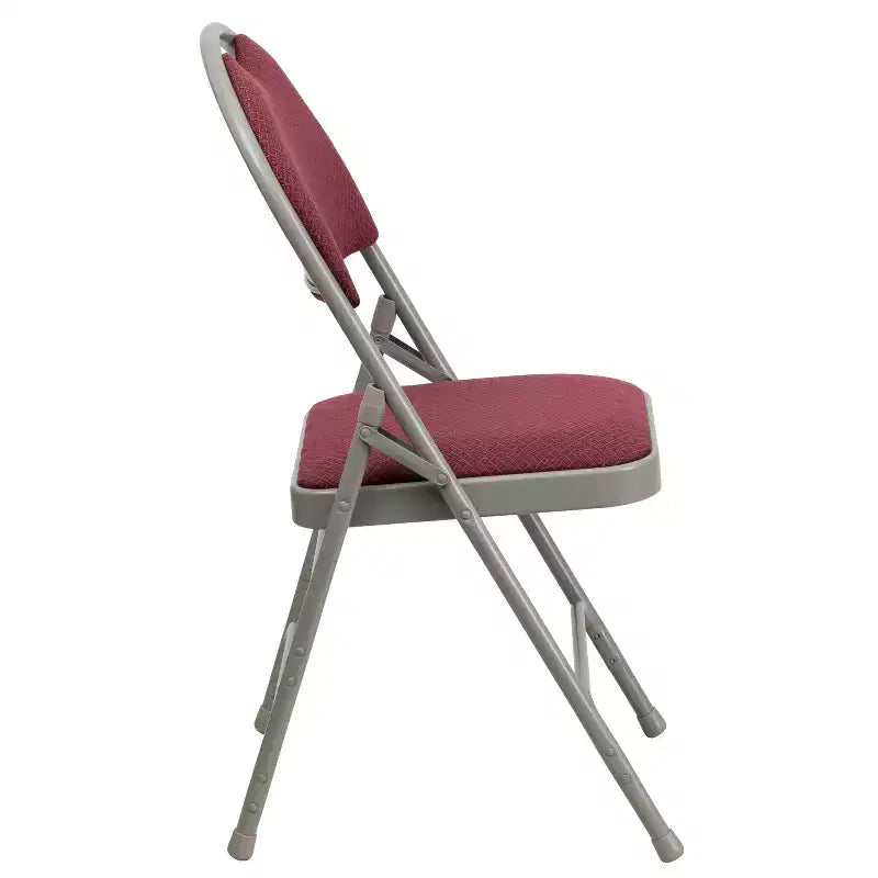 Emma and Oliver 4 Pack Home & Office Easy-Carry Party Events Padded Folding Chair