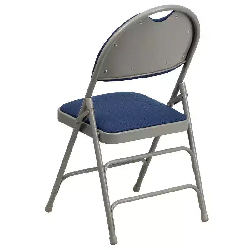 Emma and Oliver 4 Pack Home & Office Easy-Carry Party Events Padded Folding Chair