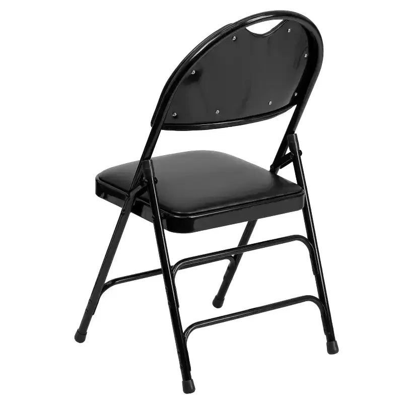 Emma and Oliver 4 Pack Home & Office Easy-Carry Party Events Padded Folding Chair