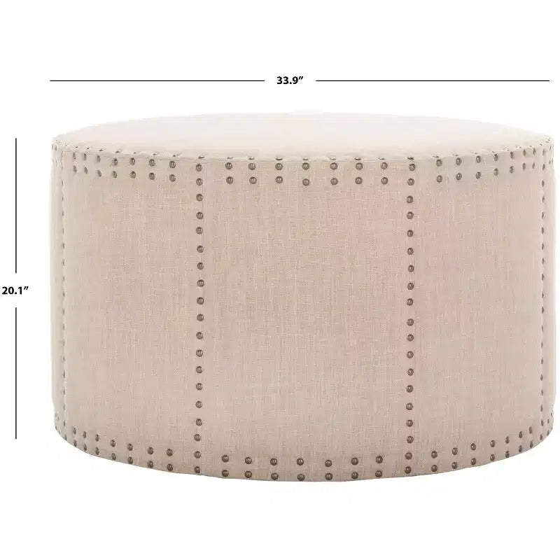 Pouf touffeté Sherri - Beige