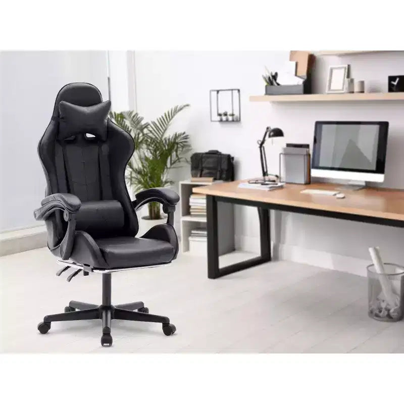 MPM Ergonomic Gaming Chair with Height Adjustable, Headrest and Lumbar Support Swivel Chair, 250lbs Weight Capacity, For Working, Studying and Gaming