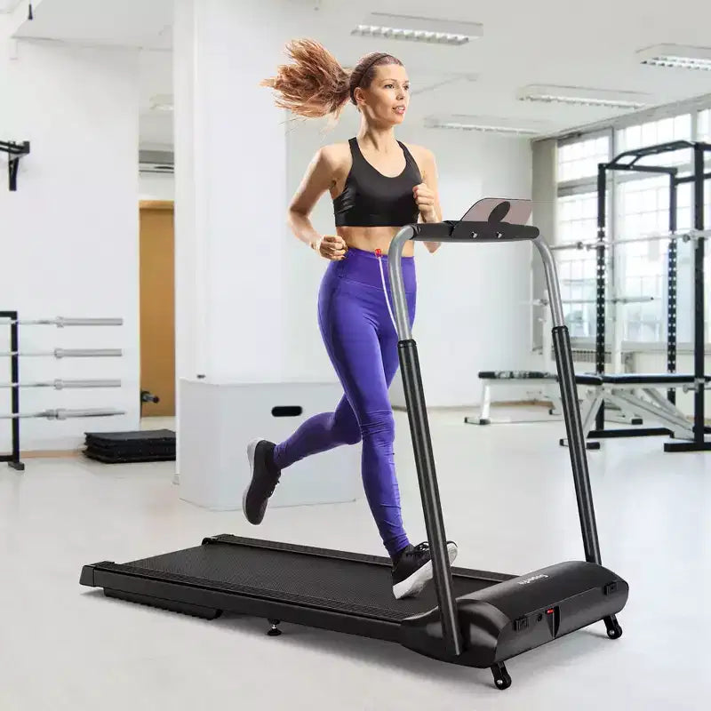 Tapis de course pliable Costway 3 CV compact pour la marche et le jogging avec écran tactile et contrôle par application