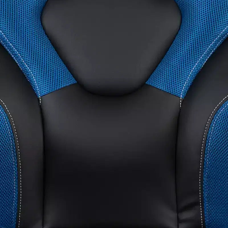 Chaise de jeu à dossier haut BlackArc en similicuir, siège pivotant réglable en hauteur et accoudoirs rembourrés relevables