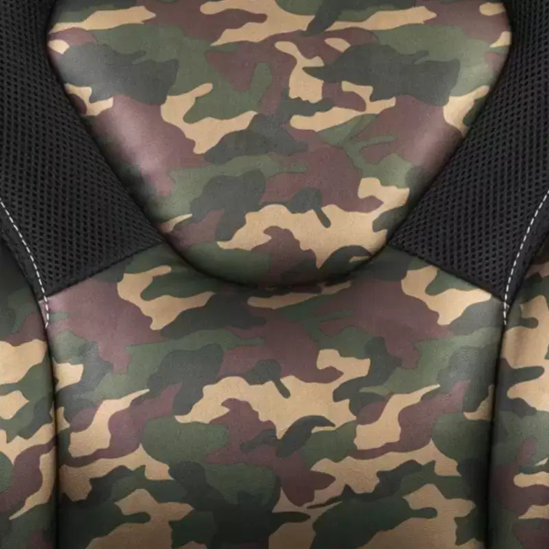 Chaise de jeu à dossier haut BlackArc en similicuir, siège pivotant réglable en hauteur et accoudoirs rembourrés relevables