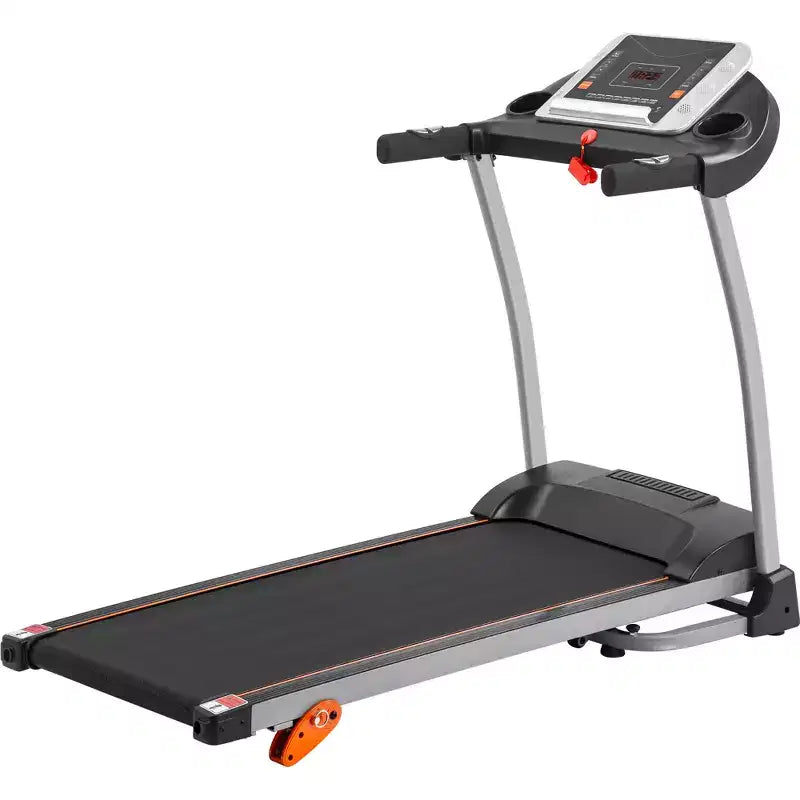 1.5HP Electric Adjustable Compact Folding Treadmill with Equipment Holder, Pulse Sensor and 3 Levels of Incline - ModernLuxe