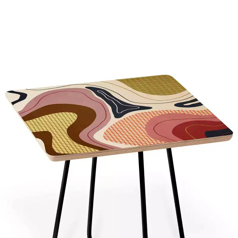 Table d'appoint carrée Retro Fusion