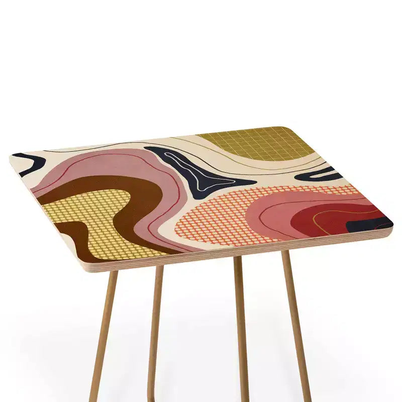 Table d'appoint carrée Retro Fusion