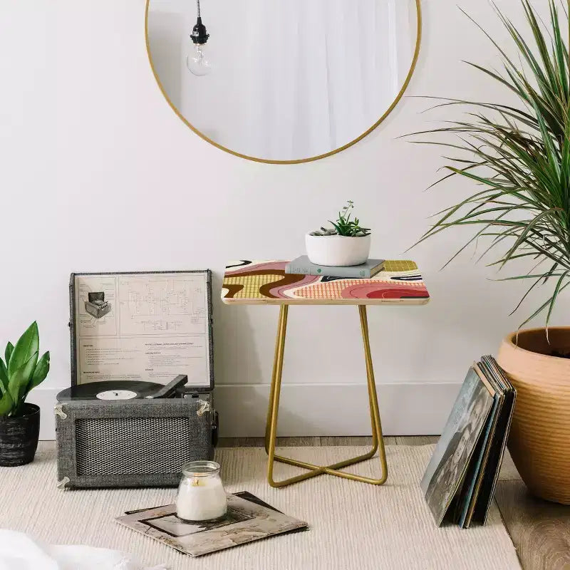 Table d'appoint carrée Retro Fusion