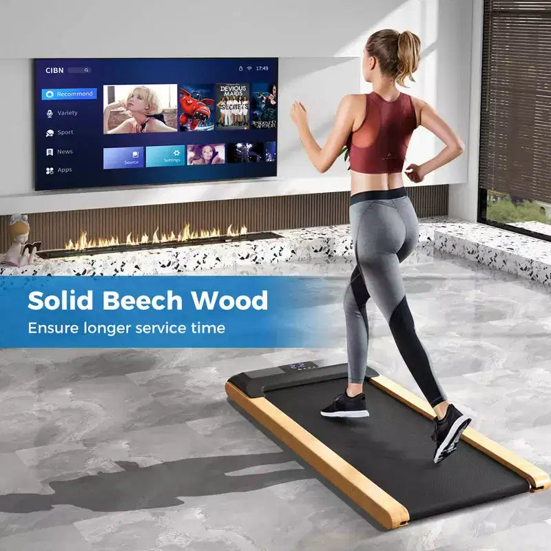 Tapis de marche 3-en-1 Costway sous le bureau avec télécommande, application intelligente et écran LED