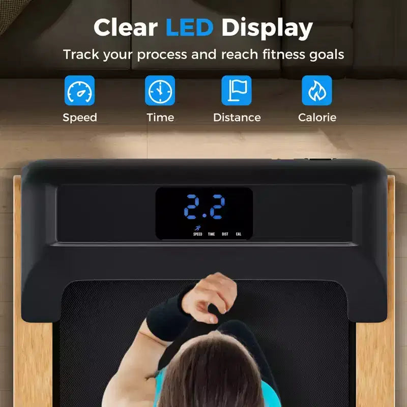 Tapis de marche 3-en-1 Costway sous le bureau avec télécommande, application intelligente et écran LED