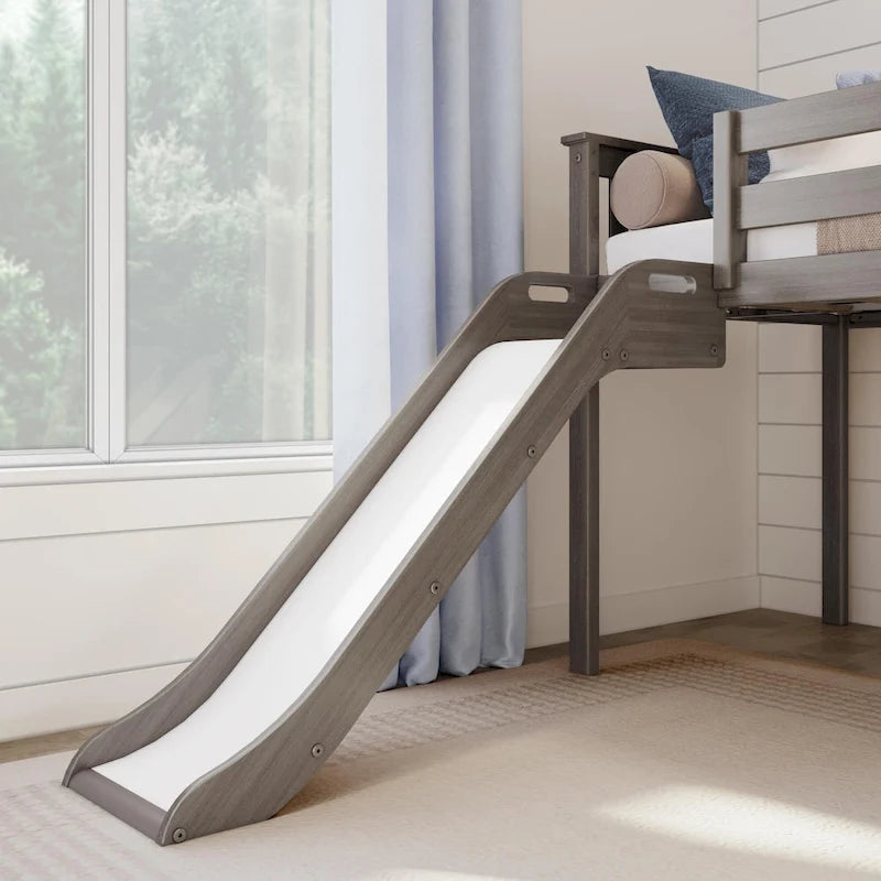 Max and Lily Classic Twin-Size Low Loft with Easy Slide