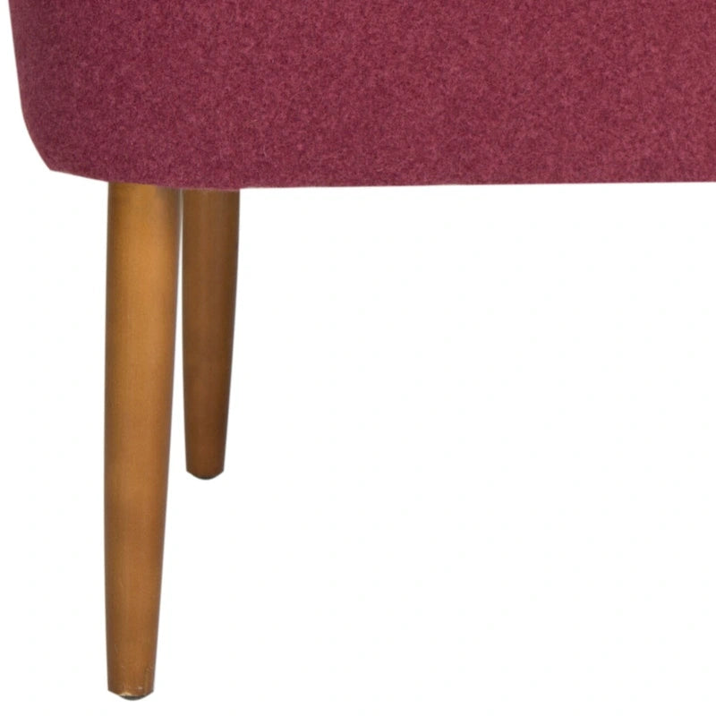 SAFAVIEH Ariane Mid Century Orange Wool Bench - 39.6  x 19.9  x 18.3  - 40Wx20Dx18H