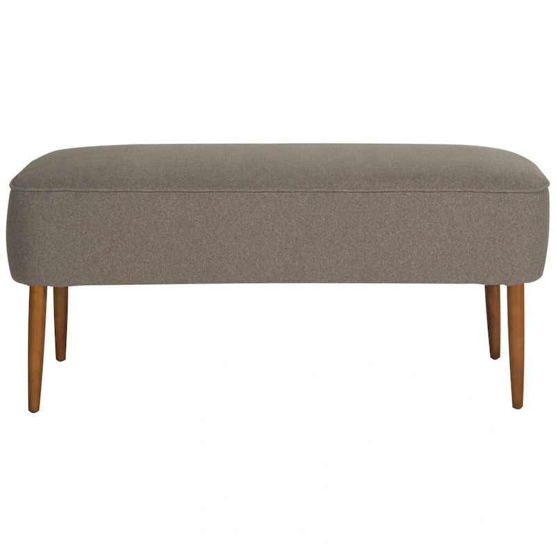 SAFAVIEH Ariane Mid Century Orange Wool Bench - 39.6  x 19.9  x 18.3  - 40Wx20Dx18H