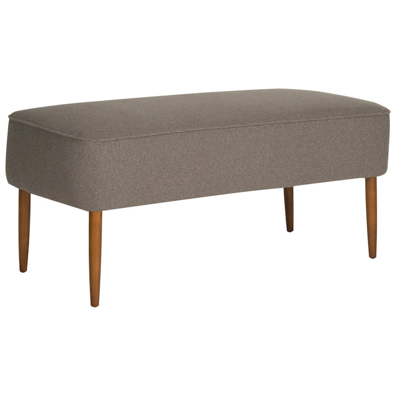 SAFAVIEH Ariane Mid Century Orange Wool Bench - 39.6  x 19.9  x 18.3  - 40Wx20Dx18H